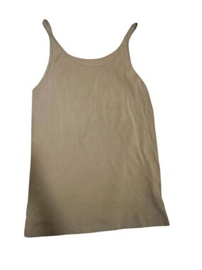 Eileen Fisher Organic Cotton Ribbed Camisole XL Olive Green